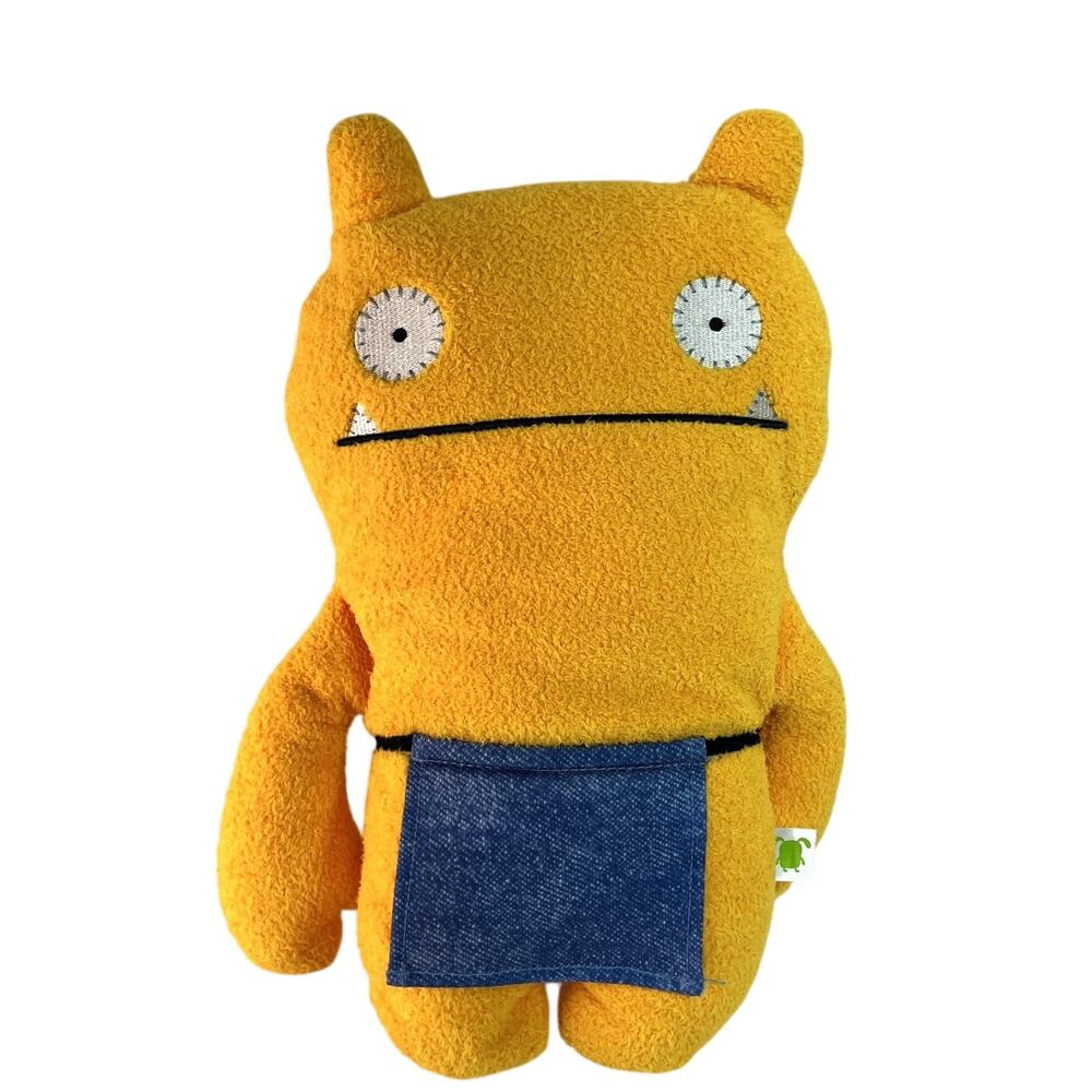 Ugly Dolls Wage The Helper Artist Series Hasbro Orange Denim Apron Doll 2019 13"